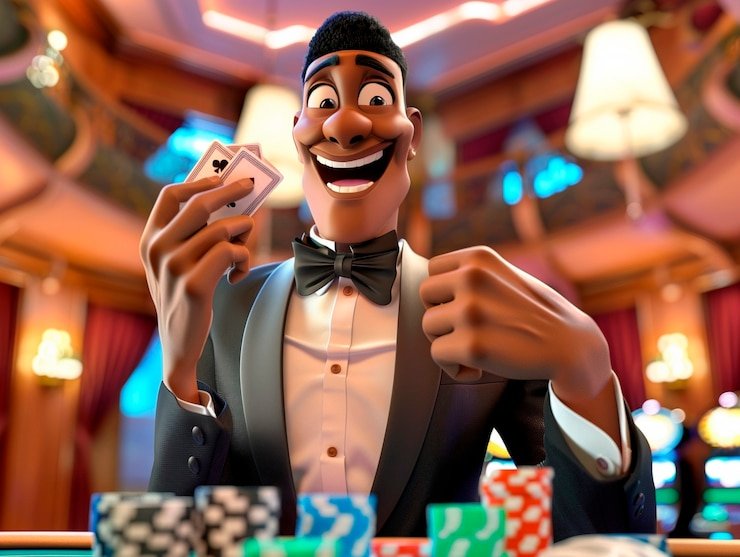 Baccarat table layout at dafatoto slot