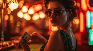 Dealer at a Wild Bandito table with game cards visible